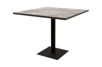Стол обеденный Simple 21SIMPLE.009 Basalt/Черный металл