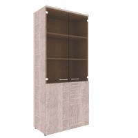 Шкаф комбинированный с топом XHC 85.2 Бук Тиара/Легно темный 856х432х1955 XTEN