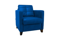 Мягкое кресло Этна etn-k Экокожа Экотекс 3019 (синяя)
