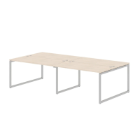 Стол 4-х местный XTEN-Q, 280х140, Бук Тиара/Алюминий Стол 4-х местный XTEN-Q, 280х140, Бук Тиара/Алюминий