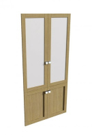 Наполнение для шкафа (двери со стеклом) Lion L-25551 светлый дуб