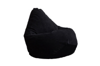 Бескаркасное кресло Мешок Груша 3XL 5012441 Ткань Микровельвет черный