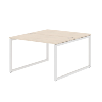 Стол 2-х местный XTEN-Q, 120х140, Бук Тиара/Белый Стол 2-х местный XTEN-Q, 120х140, Бук Тиара/Белый