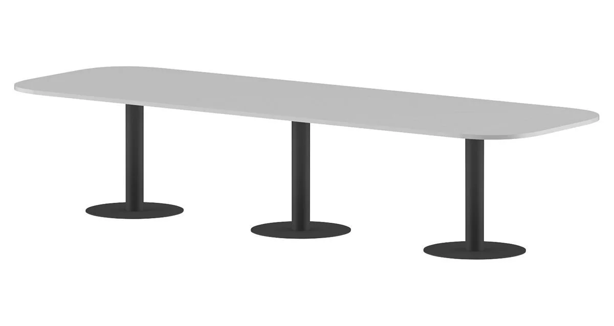 Конференц стол ПРГ-7 Белый/Антрацит 3600х1200
