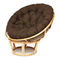 Кресло PAPASAN с подушкой, ткань коричневый/natural