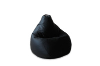Бескаркасное кресло Мешок Груша 3XL 5002141 Ткань Фьюжн черная