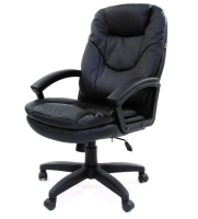 Офисное кресло CHAIRMAN 668LT, экокожа, черный