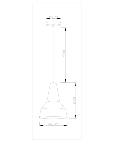 Подвесной светильник Moderli V1560-1P Milagros 1*E27*60W