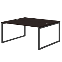 Стол 2-х местный XTEN-Q, 160х140, Легно темный/Антрацит Стол 2-х местный XTEN-Q, 160х140, Легно темный/Антрацит