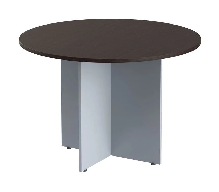 Стол для переговоров IMAGO d=110 см, венге магия/металлик