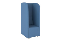 Мягкое кресло с высокой спинкой Роса 7093048 Экокожа Euroline 936 (пастельно-синяя)
