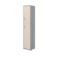 Шкаф колонка с глухой малой и средней дверьми СУ-1.8(R) Клен/Металлик 406*365*1975 IMAGO