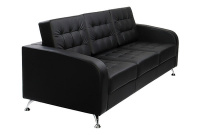 Коллекция мягкой мебели Рольф Экокожа Euroline 9100 (черная)