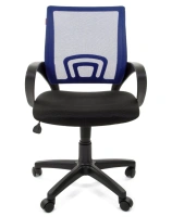 Офисное кресло CHAIRMAN 696, ткань TW/сетчатый акрил, синий