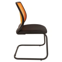 Офисное кресло CHAIRMAN 699V, ткань стандарт/сетчатый акрил, оранжевый
