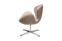 Кресло дизайнерское Swan Chair FR 0484 Кожа латте