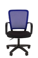 Офисное кресло CHAIRMAN 698LT, ткань стандарт/сетчатый акрил, синий