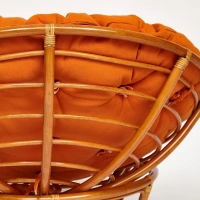 Кресло PAPASAN с подушкой, ткань оранжевый/сognac