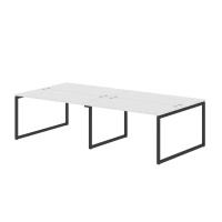 Стол 4-х местный XTEN-Q, 280х140, Белый/Антрацит Стол 4-х местный XTEN-Q, 280х140, Белый/Антрацит
