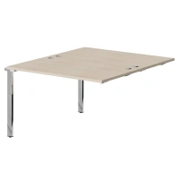 Стол промежуточный XTEN GLOSS 120х140, Бук Тиара/Нержавеющая сталь Стол промежуточный XTEN GLOSS 120х140, Бук Тиара/Нержавеющая сталь