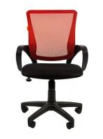 Офисное кресло CHAIRMAN 969, ткань TW/сетчатый акрил, черный/красный