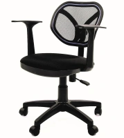 Офисное кресло CHAIRMAN 450 NEW, ткань TW/сетчатый акрил, черный