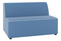 Коллекция мягкой мебели M19A Экокожа Oregon 03 (синяя)/окантовка экокожа Euroline 921 (белая)