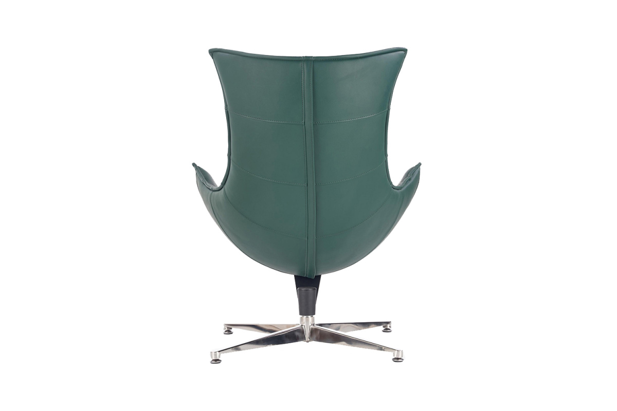 Кресло дизайнерское Lobster FR 0575 Кожа зеленая