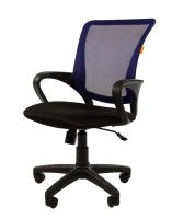 Офисное кресло CHAIRMAN 969, ткань TW/сетчатый акрил, черный/синий