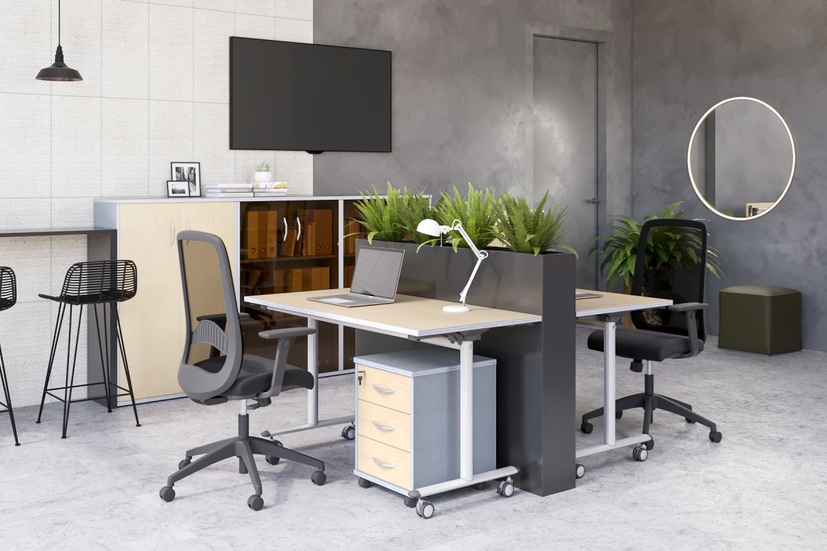 Офисная мебель для персонала Имаго-Mobile Клен