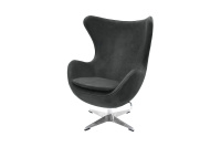 Кресло дизайнерское Egg Chair FR 0642 Замша графит Кресло дизайнерское Egg Chair FR 0642 Замша графит