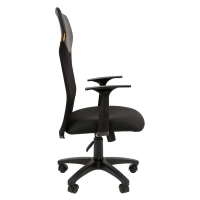Офисное кресло CHAIRMAN 610LT, ткань стандарт/сетчатый акрил, черный