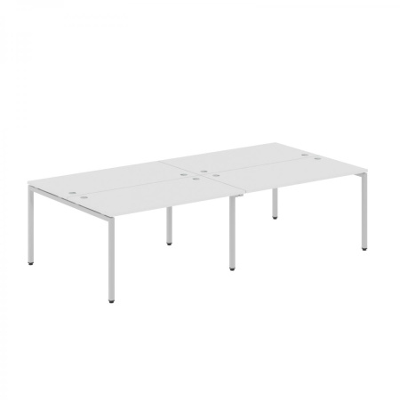 Стол 4-х местный XWST 2814 Белый/Алюминий 2800х1406х750 XTEN-S