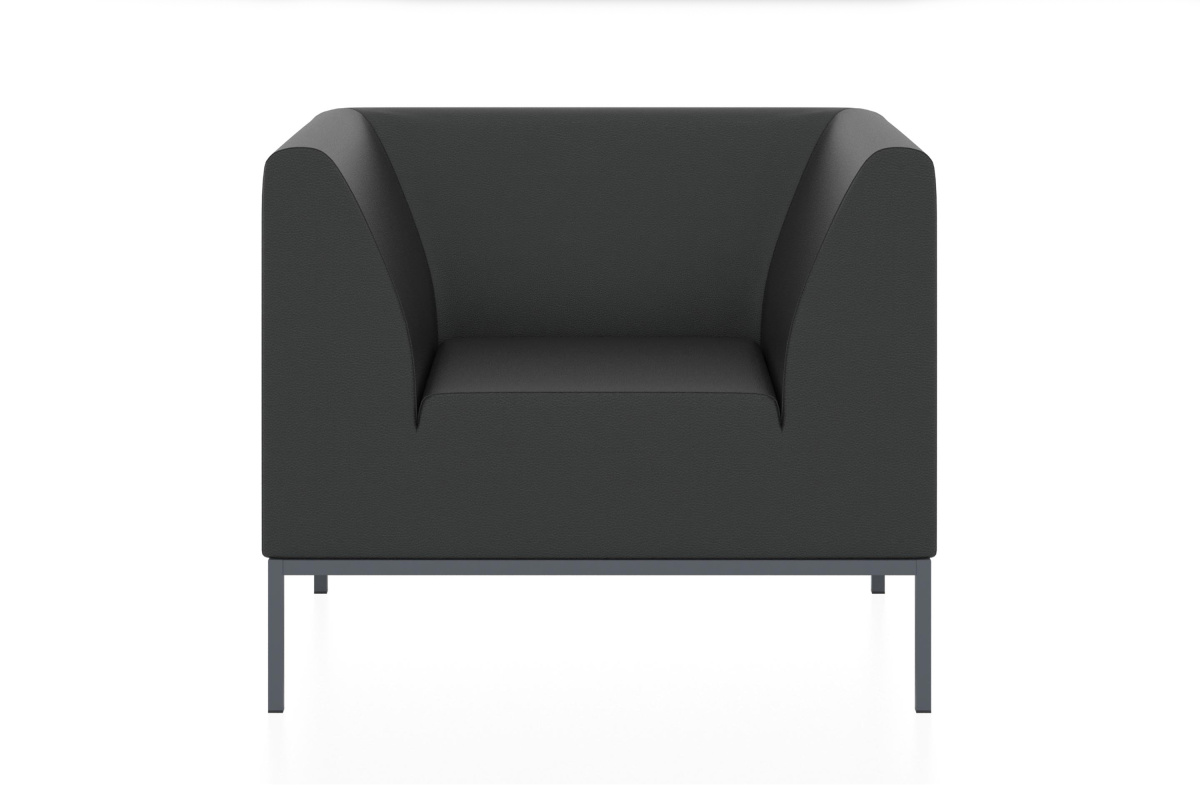 Мягкое кресло Ультра 2.0 Экокожа Euroline 9100 (черная)