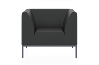 Мягкое кресло Ультра 2.0 Экокожа Euroline 9100 (черная)