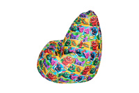 Бескаркасное кресло Мешок Груша XL 5031021 Ткань велюр Crazy Бескаркасное кресло Мешок Груша XL 5031021 Ткань велюр Crazy