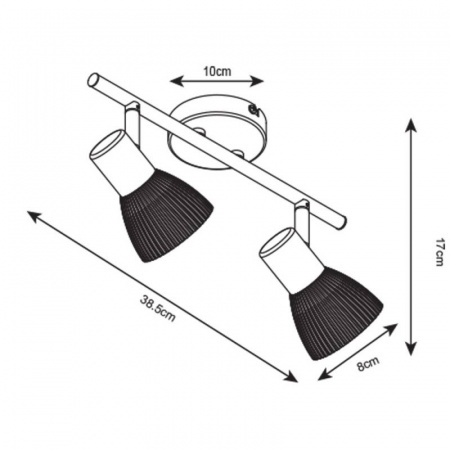 Спот Arte Lamp A5062AP-2AB Parry