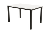 Стол обеденный Lanch 21LANCH.002 Белый/Черный металл