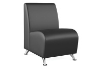 Коллекция мягкой мебели Интер хром Экокожа Euroline 9100 (черная)