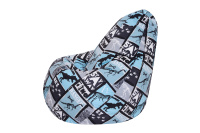 Бескаркасное кресло Мешок Груша L 5032011 Ткань велюр Тиранозавр Бескаркасное кресло Мешок Груша L 5032011 Ткань велюр Тиранозавр