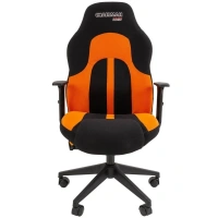 Геймерское компьютерное кресло CHAIRMAN GAME 11, ткань, черный/оранжевый