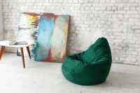 Бескаркасное кресло Мешок Груша L 5022811 Ткань велюр зеленый Бескаркасное кресло Мешок Груша L 5022811 Ткань велюр зеленый