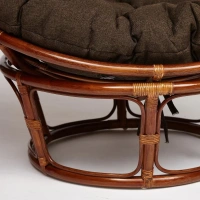 Кресло PAPASAN с подушкой, ткань коричневый/рecan