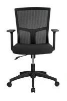 Офисное кресло 923, ткань/сетка, черный