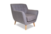 Мягкое кресло Aspen M28-1S Микровелюр Candy Grey (серый)