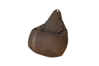 Бескаркасное кресло Мешок Груша XL 5015921 Ткань рогожка коричневая