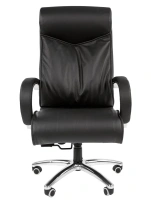 Офисное кресло CHAIRMAN 420, натуральная кожа, черный