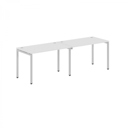 Стол 2-х местный XWST 2470 Белый/Алюминий 2400х700х750 XTEN-S