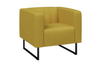 Мягкое кресло Кейс КС1-50 Ткань-Шенилл Lounge 26 желтый