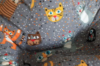 Бескаркасное кресло Мешок Груша L 5024911 Ткань жаккард Cats Бескаркасное кресло Мешок Груша L 5024911 Ткань жаккард Cats